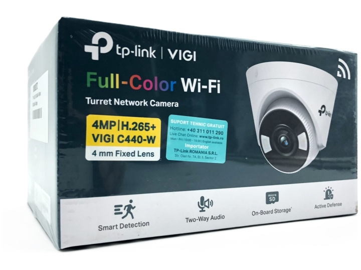 TP-Link VIGI C440-W V1 nätverksövervakningskamera 2560 x 1440 i gruppen HJEM, HUS OG HAGE / Alarm, Sikkerhet og overvåking / Overvåkingskameraer / Digitalt (nettverk) / Innendørs kameraer hos TP E-commerce Nordic AB (D10535)