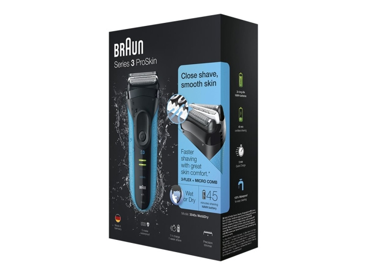 Braun Series 3 3045s ProSkin Shaver i gruppen HELSE OG SKJØNNHET / Hår & styling / Barbering og trimming / Barbermaskiner hos TP E-commerce Nordic AB (D10568)