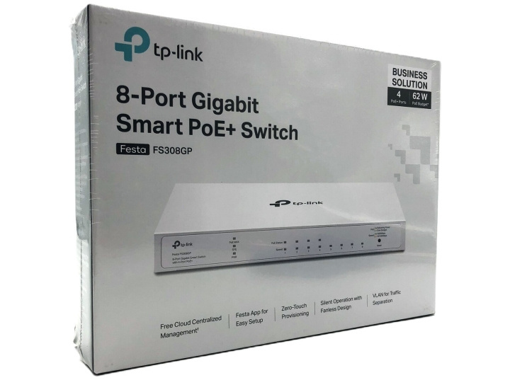 TP-Link Festa FS308GP V1 Switch 8-portars Gigabit Ethernet PoE+ i gruppen Datautstyr / Nettverk / Routere hos TP E-commerce Nordic AB (D10593)