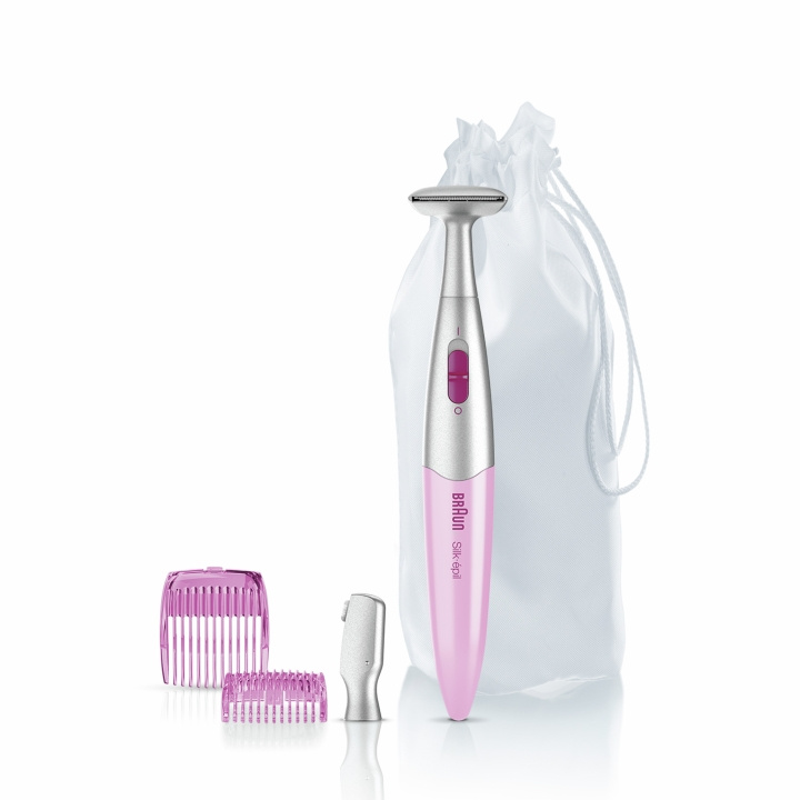 Braun Silk-épil Styler FG1100 bikinitrimmer Rosa i gruppen HELSE OG SKJØNNHET / Hår & styling / Barbering og trimming / Hårtrimmere hos TP E-commerce Nordic AB (D10607)