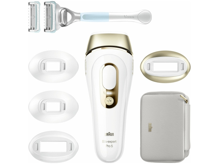 Braun Silk-expert Pro PL5356 Hårborttagningsapparat Guld/Vit i gruppen HELSE OG SKJØNNHET / Hår & styling / Hårfjerning / Epilatorer hos TP E-commerce Nordic AB (D10609)