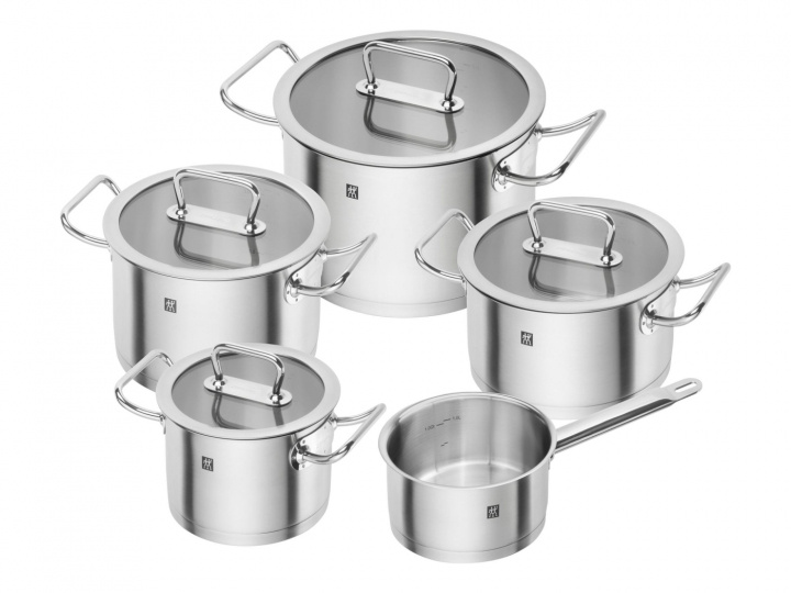 Zwilling Pro cauldron set 5 pcs, Silver i gruppen HJEM, HUS OG HAGE / Kjøkkenutstyr / Gryter og kjeler hos TP E-commerce Nordic AB (D10619)