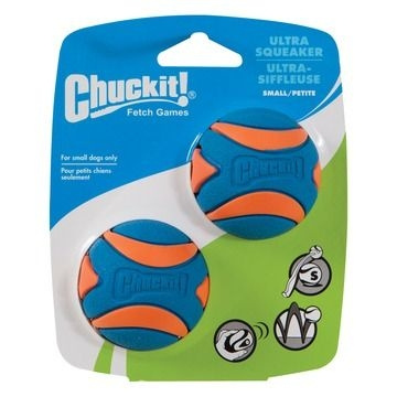 chuckit Ultra Squeaker Ball M 6 cm 2 stk. - (CHUC33068) i gruppen HJEM, HUS OG HAGE / Dyretilbehør / Hund hos TP E-commerce Nordic AB (D10818)