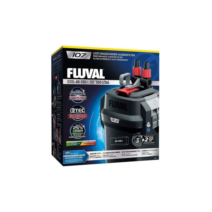 Fluval Kanisterfilter 107 550l/H - (126.4107) i gruppen HJEM, HUS OG HAGE / Dyretilbehør / Akvarium tilbehør hos TP E-commerce Nordic AB (D10842)