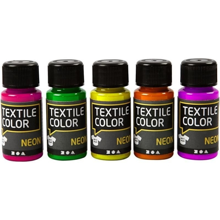 Creative Toys Tekstilfarge - Neon 5 x 50 ml (342280) i gruppen SPORT, FRITID & HOBBY / Hobby / Hobbyfarger / Revell / Fargesett hos TP E-commerce Nordic AB (D10887)