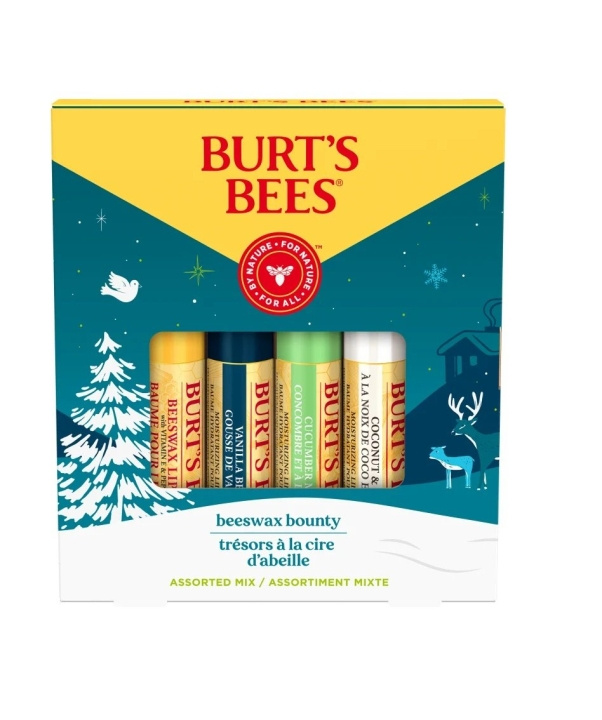 Burt\'s Bees Festlig gaveeske med bivoksbounties i gruppen HELSE OG SKJØNNHET / Makeup / Lepper / Leppepomade hos TP E-commerce Nordic AB (D10933)