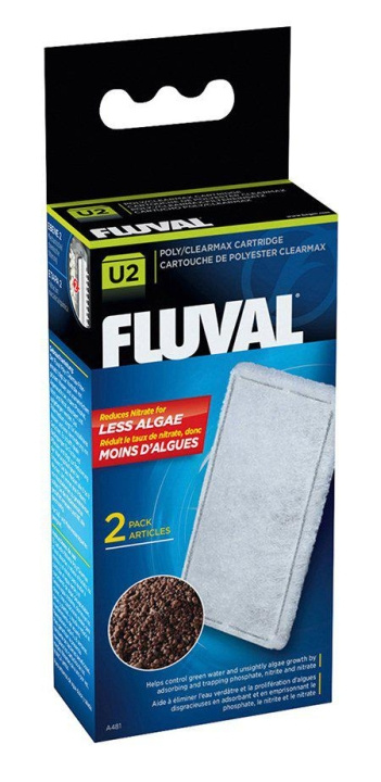 Fluval Poly/Clearmax-filterpatron Fluval U2 - (126.2481) i gruppen HJEM, HUS OG HAGE / Dyretilbehør / Akvarium tilbehør hos TP E-commerce Nordic AB (D10959)