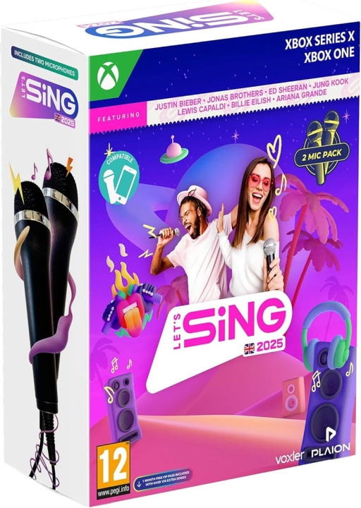 Let\'s Sing 2025 (Double Mic Bundle) (XseriesX) i gruppen Elektronikk / TV-spill & tilbehør / Xbox Series X / Spill hos TP E-commerce Nordic AB (D11092)