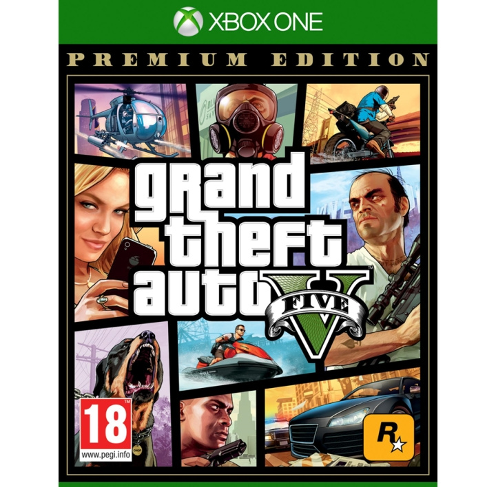 Grand Theft Auto V (GTA 5) Premium Edition (XONE) i gruppen Elektronikk / TV-spill & tilbehør / Xbox One / Spill hos TP E-commerce Nordic AB (D11151)