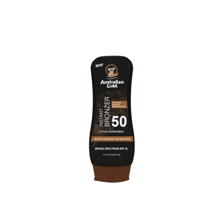 Australian Gold Solkremlotion m. Bronzer SPF 50 237 ml i gruppen HELSE OG SKJØNNHET / Hudpleie / Soling / Solkrem hos TP E-commerce Nordic AB (D11235)