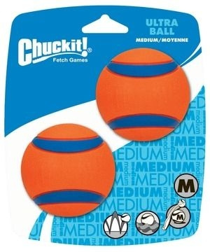 Chuckit - Ultra Ball M 6 cm 2-pakning - (CHUC17001) i gruppen HJEM, HUS OG HAGE / Dyretilbehør / Hund hos TP E-commerce Nordic AB (D11257)