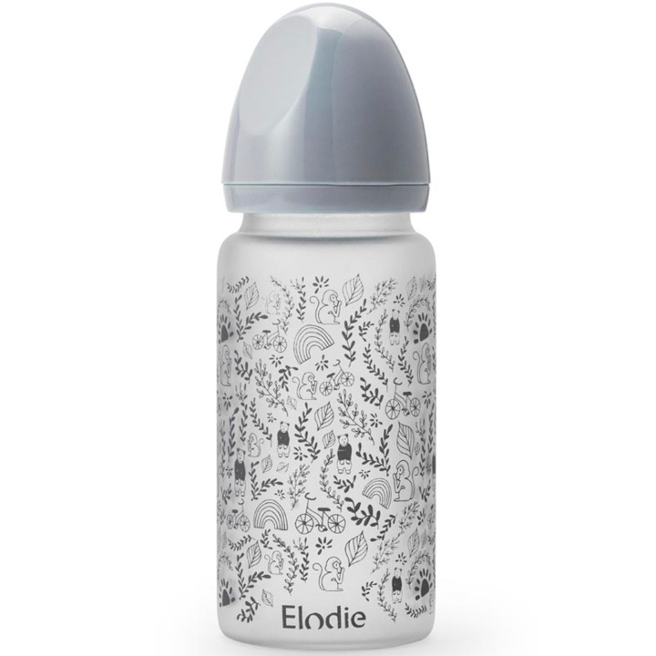 Elodie Details Glass Feeding Bottle, Monkey Sunrise i gruppen LEKER, BARN OG BABY / Spise & drikke / Barneserviser hos TP E-commerce Nordic AB (D11449)