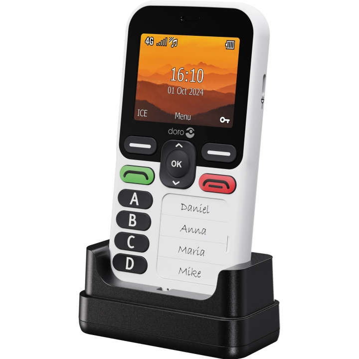 Doro Leva X10 Vit/Svart i gruppen SMARTTELEFON & NETTBRETT / Mobiltelefoner & smartphones hos TP E-commerce Nordic AB (D12055)