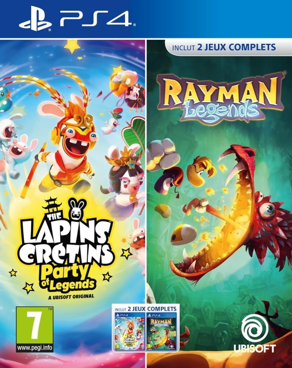 Rabbids Party Of Legends + Rayman Legends (FR/Multi in Game) (PS4) i gruppen Elektronikk / TV-spill & tilbehør / Sony PlayStation 4 / Spill hos TP E-commerce Nordic AB (D12162)