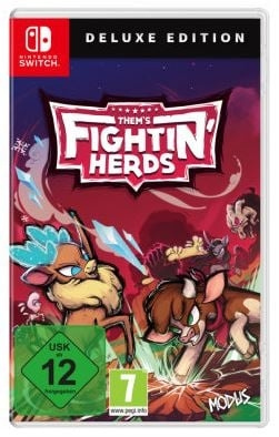 Them\'s Fightin\' Herds (Deluxe Edition) (DE/Multi in Game) (Switch) i gruppen Elektronikk / TV-spill & tilbehør / Nintendo Switch / Spel hos TP E-commerce Nordic AB (D12163)