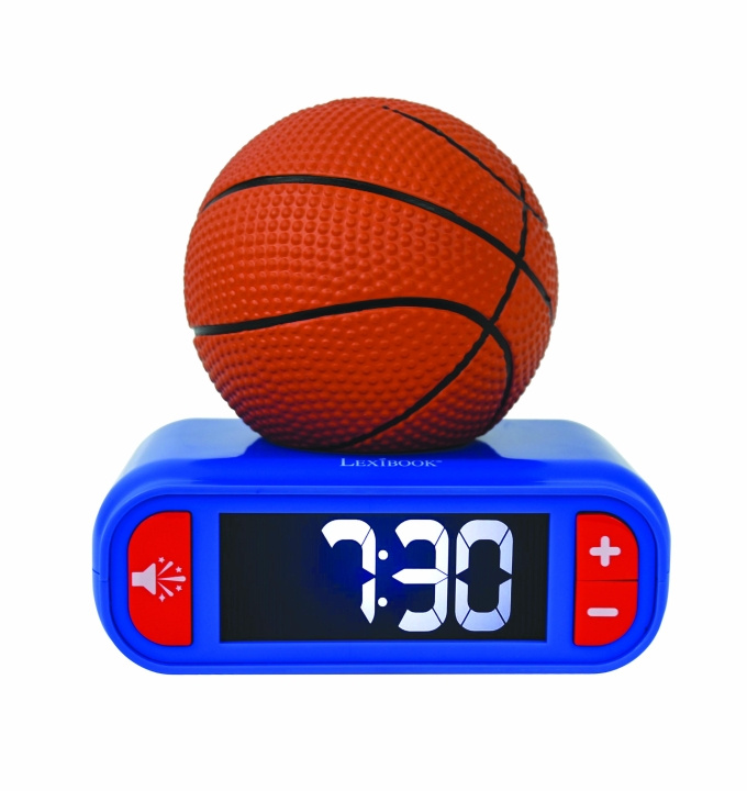 Lexibook Digital vekkerklokke med 3D-basketball nattlys og lydeffekter - (RL800BA) i gruppen HJEM, HUS OG HAGE / Klokker & Teller / Vekkerklokker hos TP E-commerce Nordic AB (D12225)