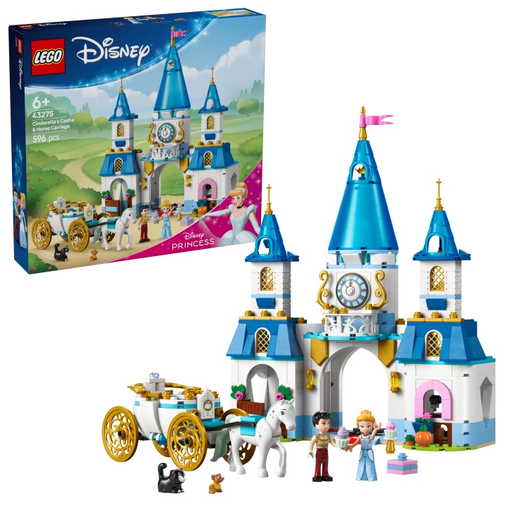 LEGO Disney Princess - Askepotts slott og hestevogn (43275) i gruppen LEKER, BARN OG BABY / Leker / Byggeleker / Lego hos TP E-commerce Nordic AB (D12255)