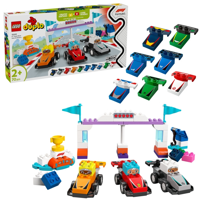 LEGO DUPLO Town - F1® Team Race Cars & Drivers (10445) i gruppen LEKER, BARN OG BABY / Leker / Byggeleker / Lego hos TP E-commerce Nordic AB (D12257)