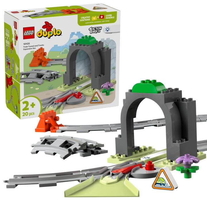 LEGO DUPLO Town - Utvidelsessett med togtunnel og togskinner (10425) i gruppen LEKER, BARN OG BABY / Leker / Byggeleker / Lego hos TP E-commerce Nordic AB (D12258)