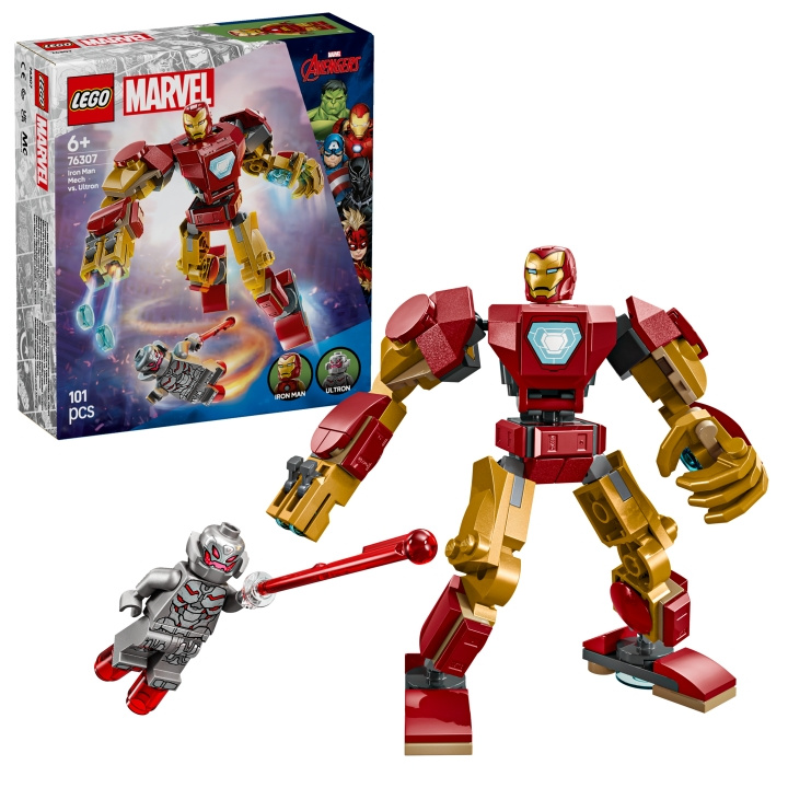 LEGO Superhelter - Iron Man Mech vs. Ultron (76307) i gruppen LEKER, BARN OG BABY / Leker / Byggeleker / Lego hos TP E-commerce Nordic AB (D12261)