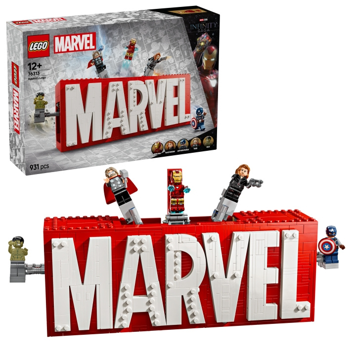 LEGO Superhelter - MARVEL Logo og minifigurer (76313) i gruppen LEKER, BARN OG BABY / Leker / Byggeleker / Lego hos TP E-commerce Nordic AB (D12262)