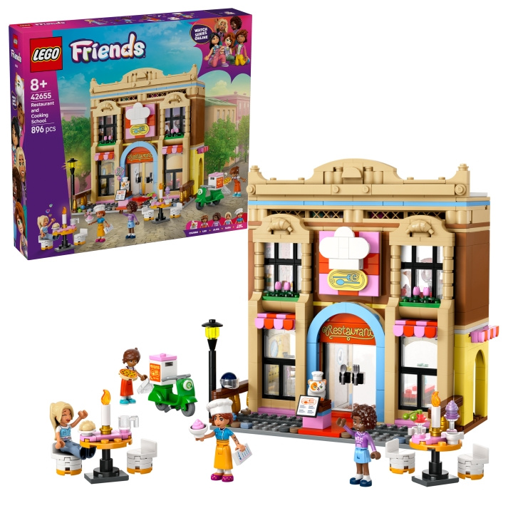 LEGO LEGO Friends - Restaurant og kokkeskole (42655) i gruppen LEKER, BARN OG BABY / Leker / Byggeleker / Lego hos TP E-commerce Nordic AB (D12286)