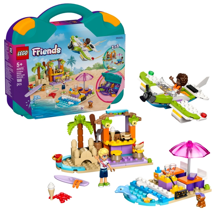 LEGO LEGO Friends - Kreativ strand- og reisekoffert (42672) i gruppen LEKER, BARN OG BABY / Leker / Byggeleker / Lego hos TP E-commerce Nordic AB (D12290)