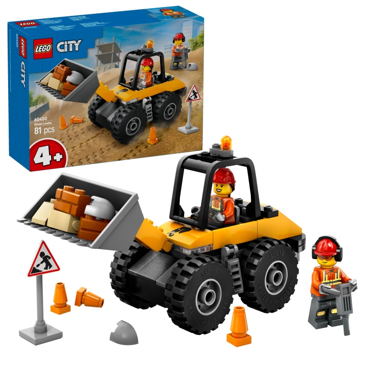 LEGO LEGO City - Gul hjullaster for anleggsarbeid (60450) i gruppen LEKER, BARN OG BABY / Leker / Byggeleker / Lego hos TP E-commerce Nordic AB (D12300)