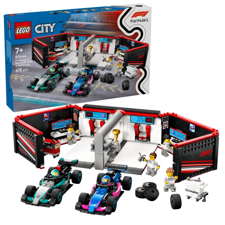 LEGO LEGO City - F1® Garasje & Mercedes-AMG & Alpine Cars (60444) i gruppen LEKER, BARN OG BABY / Leker / Byggeleker / Lego hos TP E-commerce Nordic AB (D12304)