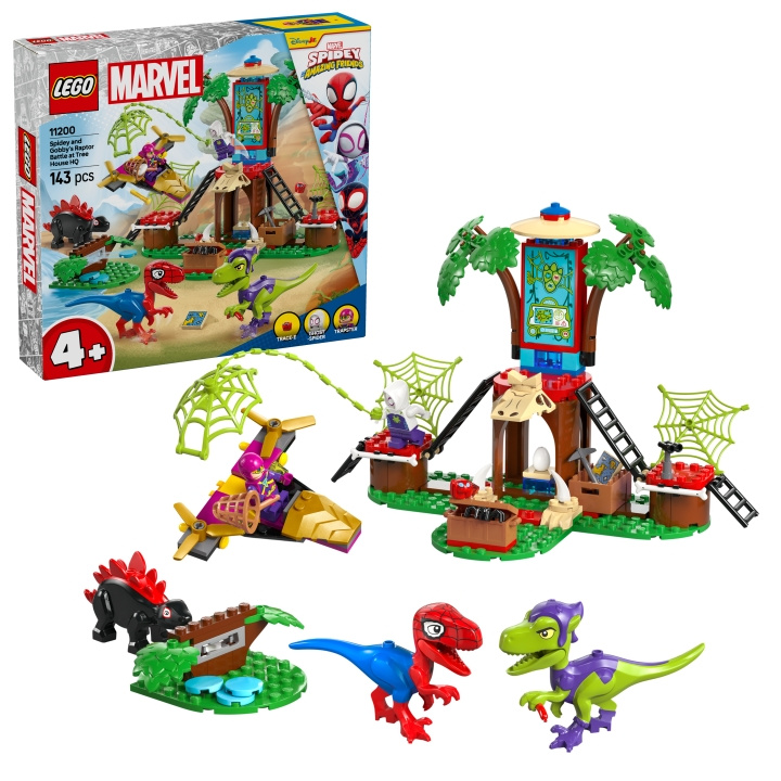 LEGO Spidey - Spidey og Gobbys raptorkamp i trehusets hovedkvarter (11200) i gruppen LEKER, BARN OG BABY / Leker / Byggeleker / Lego hos TP E-commerce Nordic AB (D12313)