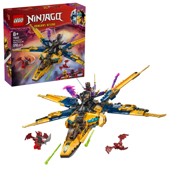 LEGO Ninjago - Ras og Arins superstormjet (71833) i gruppen LEKER, BARN OG BABY / Leker / Byggeleker / Lego hos TP E-commerce Nordic AB (D12316)