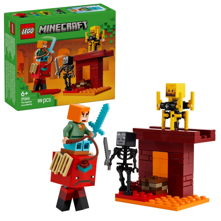 LEGO Minecraft - The Nether Lava Battle (21266) i gruppen LEKER, BARN OG BABY / Leker / Byggeleker / Lego hos TP E-commerce Nordic AB (D12343)