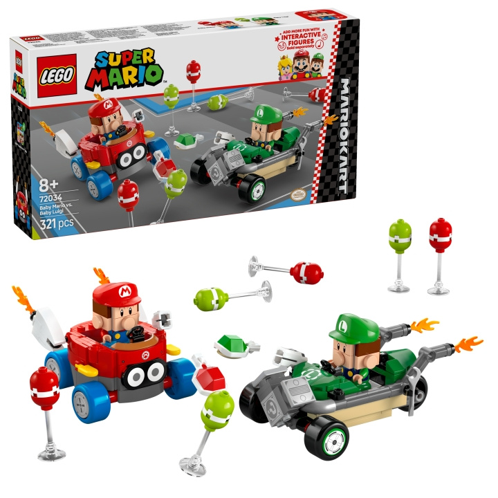 LEGO Super Mario - Mario Kart™ - Baby Mario vs. Baby Luigi (72034) i gruppen LEKER, BARN OG BABY / Leker / Byggeleker / Lego hos TP E-commerce Nordic AB (D12371)