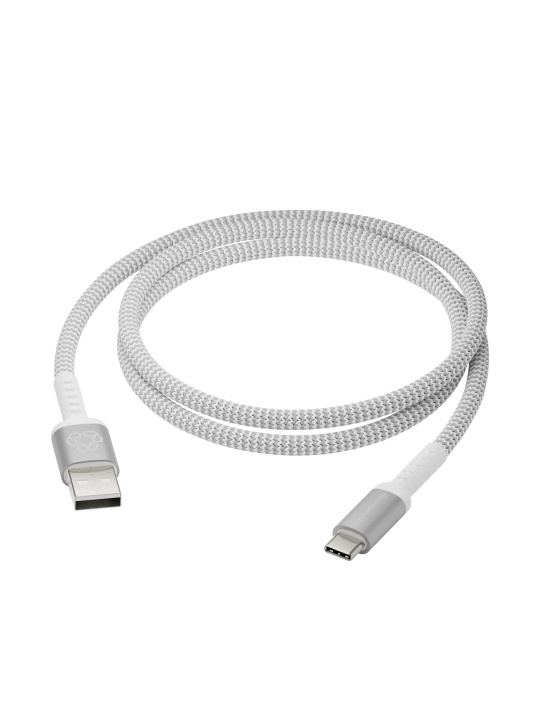 dbramante1928 Re-Charge Pro Flettet kabel - USB-A til USB-C, 1,2 m, hvit i gruppen Datautstyr / Kabler og adaptere / USB / USB-C hos TP E-commerce Nordic AB (D12392)