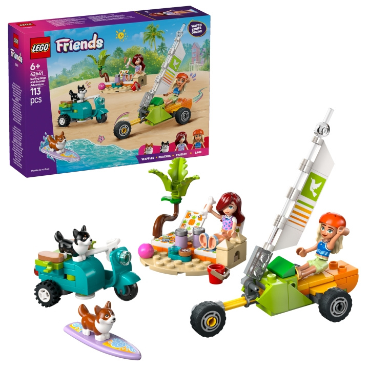 LEGO LEGO Friends - Surfende hunder og scootereventyr (42641) i gruppen LEKER, BARN OG BABY / Leker / Byggeleker / Lego hos TP E-commerce Nordic AB (D12414)