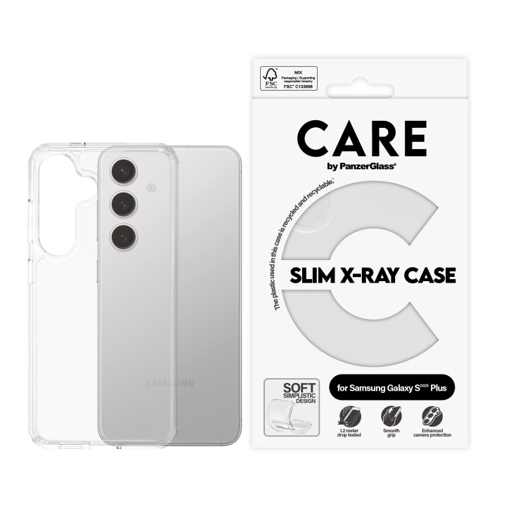 CARE by PanzerGlass - Fasjonabelt etui Transparent X-Ray Soft Basic Samsung Galaxy S25 Plus Plus i gruppen SMARTTELEFON & NETTBRETT / Mobilbeskyttelse / Samsung hos TP E-commerce Nordic AB (D12462)