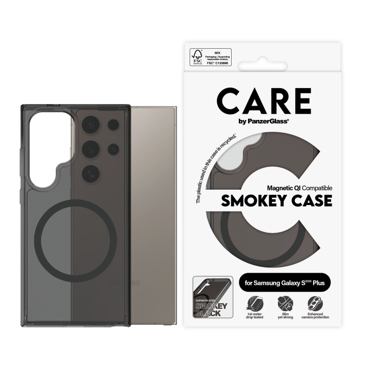 PanzerGlass CARE by PanzerGlass - Flagship Case Urban Combat Smokey m. svart Qi-kompatibel Samsung Galaxy S25 i gruppen SMARTTELEFON & NETTBRETT / Mobilbeskyttelse / Samsung hos TP E-commerce Nordic AB (D12467)