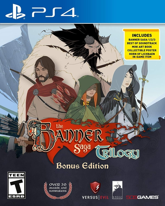 The Banner Saga Trilogy Bonus Edition (Import) (PS4) i gruppen Elektronikk / TV-spill & tilbehør / Sony PlayStation 4 / Spill hos TP E-commerce Nordic AB (D12484)