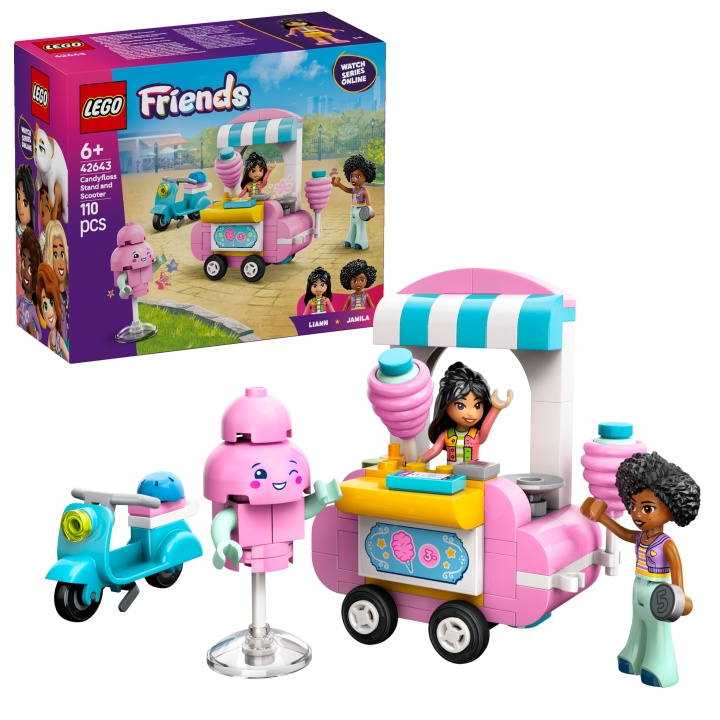 LEGO LEGO Friends - Candyfloss stativ og sparkesykkel (42643) i gruppen LEKER, BARN OG BABY / Leker / Byggeleker / Lego hos TP E-commerce Nordic AB (D12510)