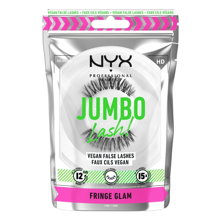 NYX Profesjonell sminke - Jumbo Lash! Veganske falske vipper - Fringe Glam 4 i gruppen HELSE OG SKJØNNHET / Makeup / Øyne og øyebryn / Løsvipper hos TP E-commerce Nordic AB (D12527)