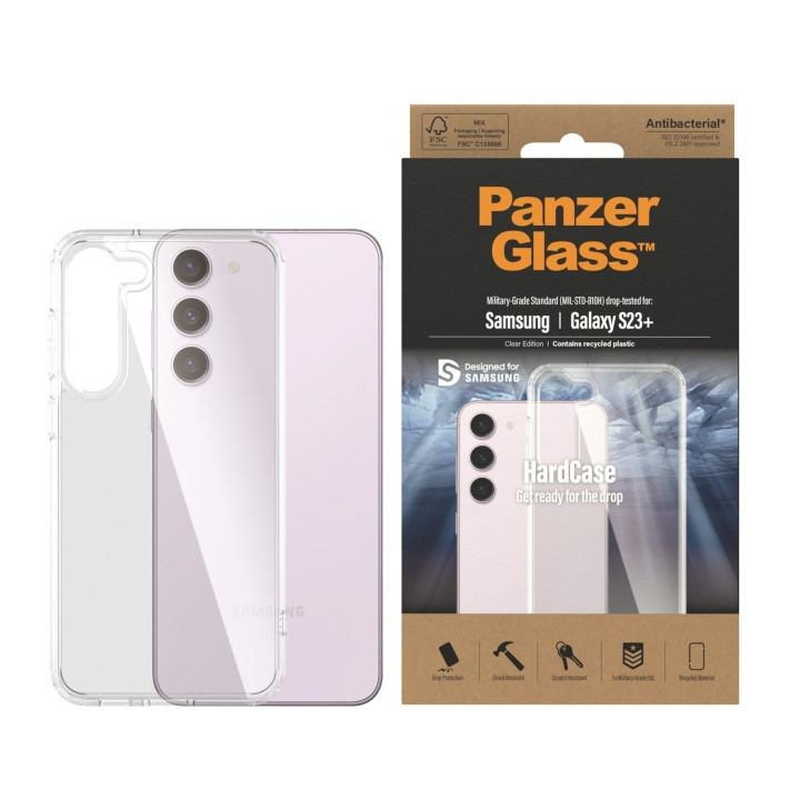 PanzerGlass HardCase - Samsung Galaxy S23 Plus - Gjennomsiktig i gruppen SMARTTELEFON & NETTBRETT / Mobilbeskyttelse / Samsung hos TP E-commerce Nordic AB (D12587)