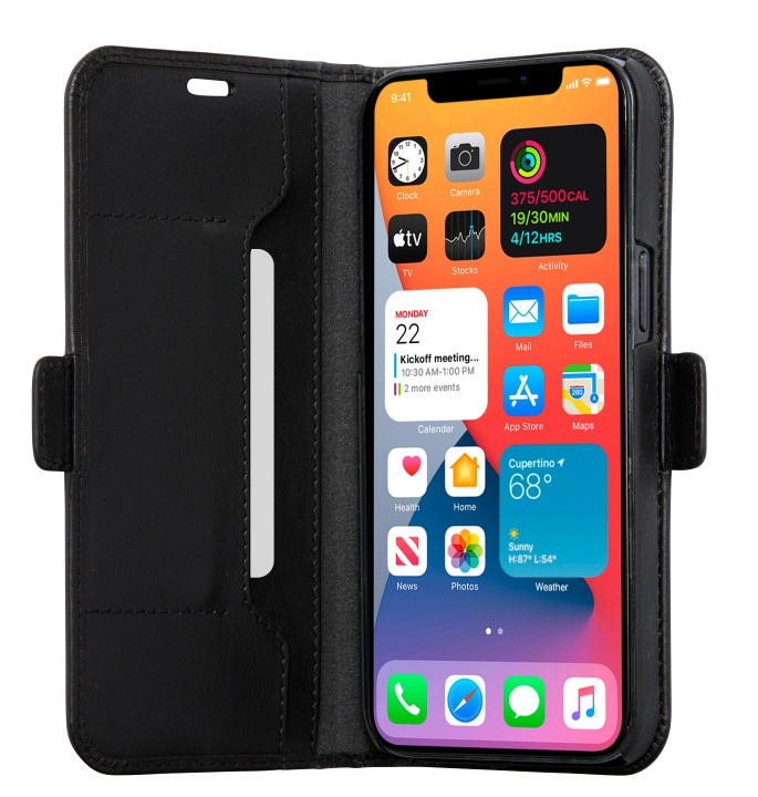 dbramante1928 Copenhagen Slim Flip-etui - Svart - iPhone 12 Pro Max i gruppen SMARTTELEFON & NETTBRETT / Mobilbeskyttelse / Apple / iPhone 12 Pro hos TP E-commerce Nordic AB (D12611)