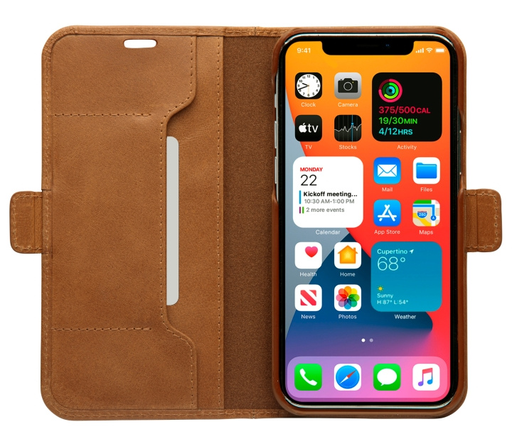 dbramante1928 Copenhagen Slim Wallet-etui - Brun - iPhone 12 Pro Max i gruppen SMARTTELEFON & NETTBRETT / Mobilbeskyttelse / Apple / iPhone 12 Pro hos TP E-commerce Nordic AB (D12612)