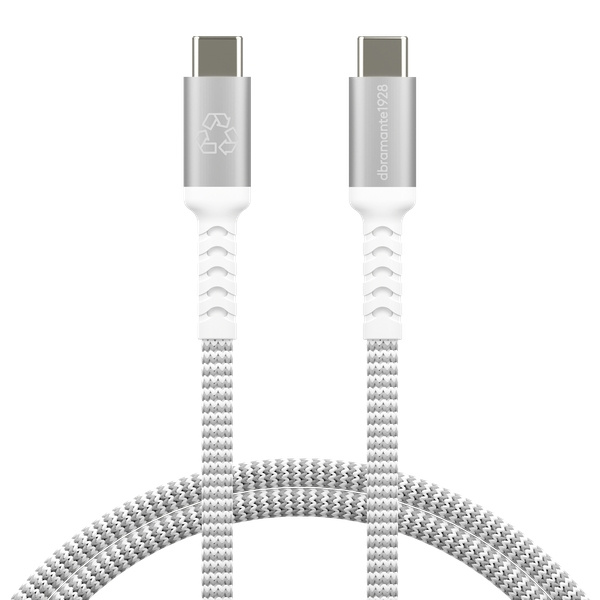 dbramante1928 Flettet USB-C til USB-C-kabel - 1,2 m - grå i gruppen Datautstyr / Kabler og adaptere / USB / USB-C hos TP E-commerce Nordic AB (D12636)