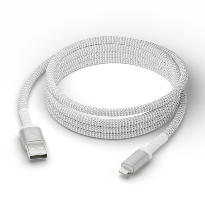 dbramante1928 Re-charge - BRD-kabel - USB-A til Lightning, 2,5 m - Hvit i gruppen Datautstyr / Kabler og adaptere / USB / USB-C hos TP E-commerce Nordic AB (D12691)