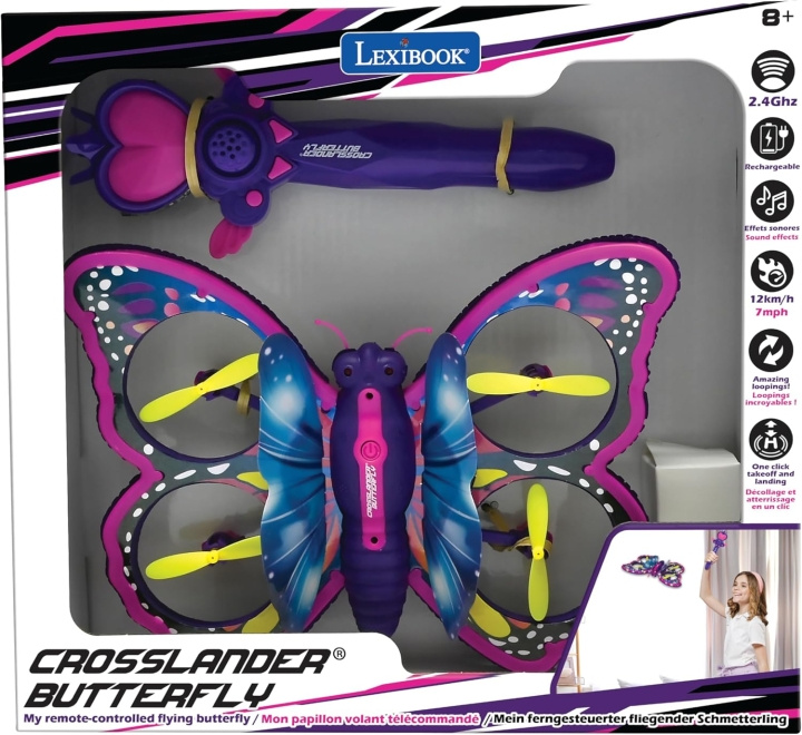 Lexibook Butterfly Drone Crosslander (RCBUT) i gruppen LEKER, BARN OG BABY / Radiostyrt / Droner hos TP E-commerce Nordic AB (D12711)