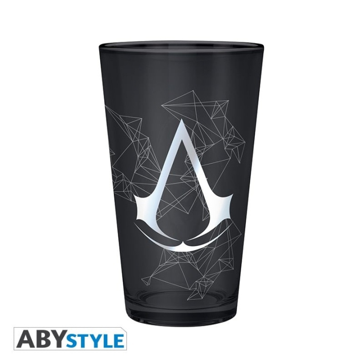 Abysse ASSASSIN\'S CREED - XXL Glass - 400 ml - Assassin - Folie x2 i gruppen SPORT, FRITID & HOBBY / Morsomme produkter / Kopper hos TP E-commerce Nordic AB (D12810)