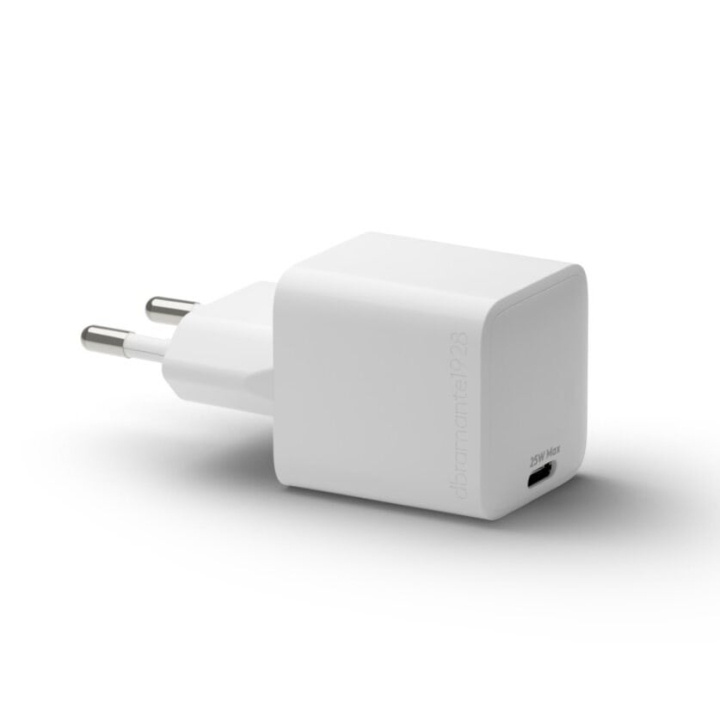 dbramante1928 Re-charge - Vegglader GaN - USB-C 25W EU - Hvit i gruppen SMARTTELEFON & NETTBRETT / Ladere og Kabler / Vegglader / Vegglader Type C hos TP E-commerce Nordic AB (D12825)