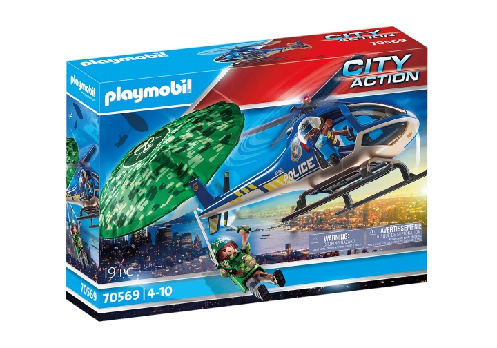 Playmobil Politihelikopter - Fallskjermjakt (70569) i gruppen LEKER, BARN OG BABY / Leker / Lekesett hos TP E-commerce Nordic AB (D12850)