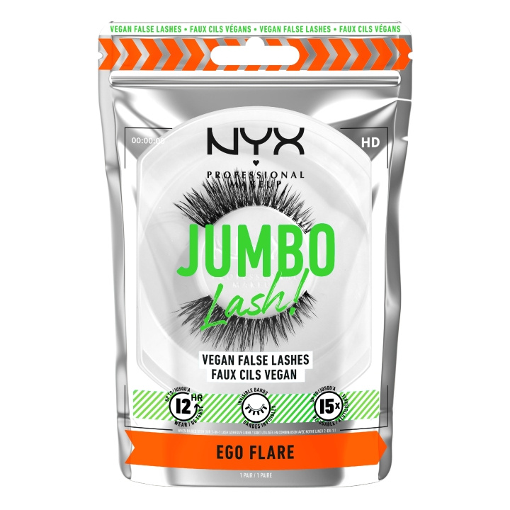 NYX Profesjonell sminke - Jumbo Lash! Veganske falske vipper - Ego Flare 5 i gruppen HELSE OG SKJØNNHET / Makeup / Øyne og øyebryn / Løsvipper hos TP E-commerce Nordic AB (D12909)